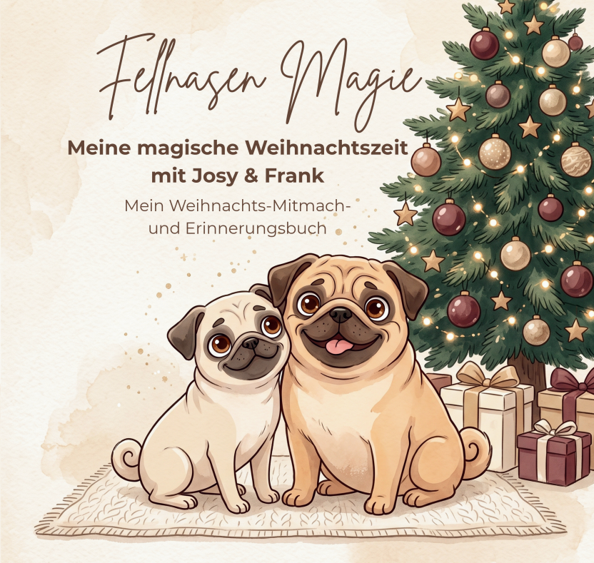 Cover vom Fellnasen Magie Buch Meine magische Weihnachtszeit mit Josy & Frank